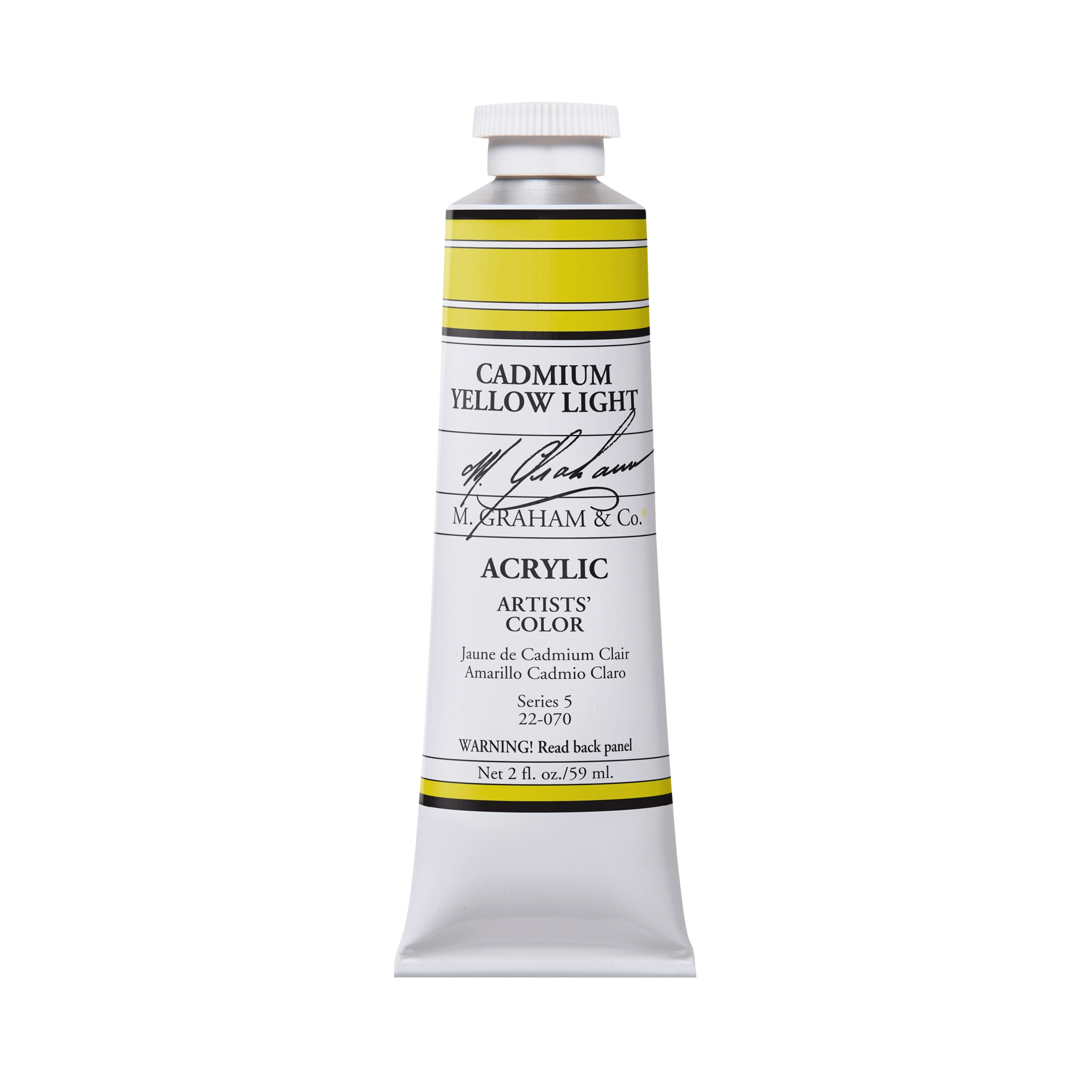 M. Graham Artists' Acrylic - Cadmium Yellow Light, 2 oz / 60 ml tube