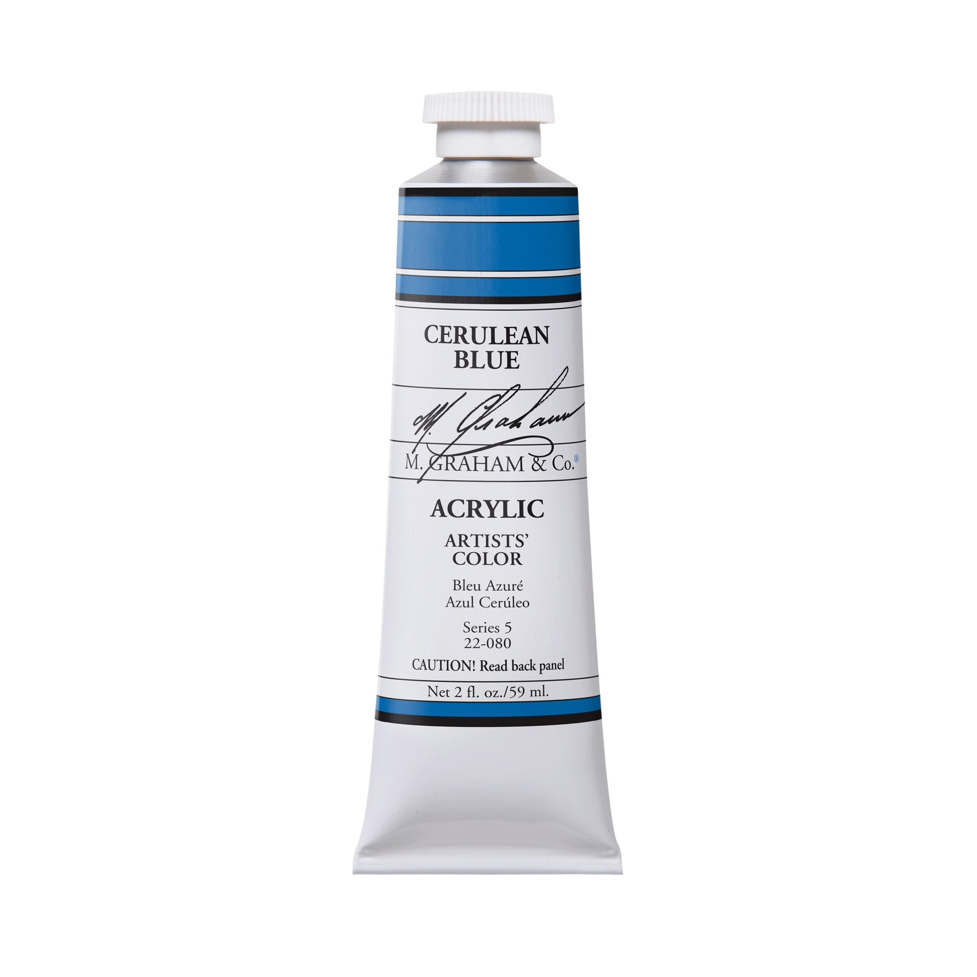 M. Graham Artists' Acrylic - Cerulean Blue, 2 oz / 60 ml tube