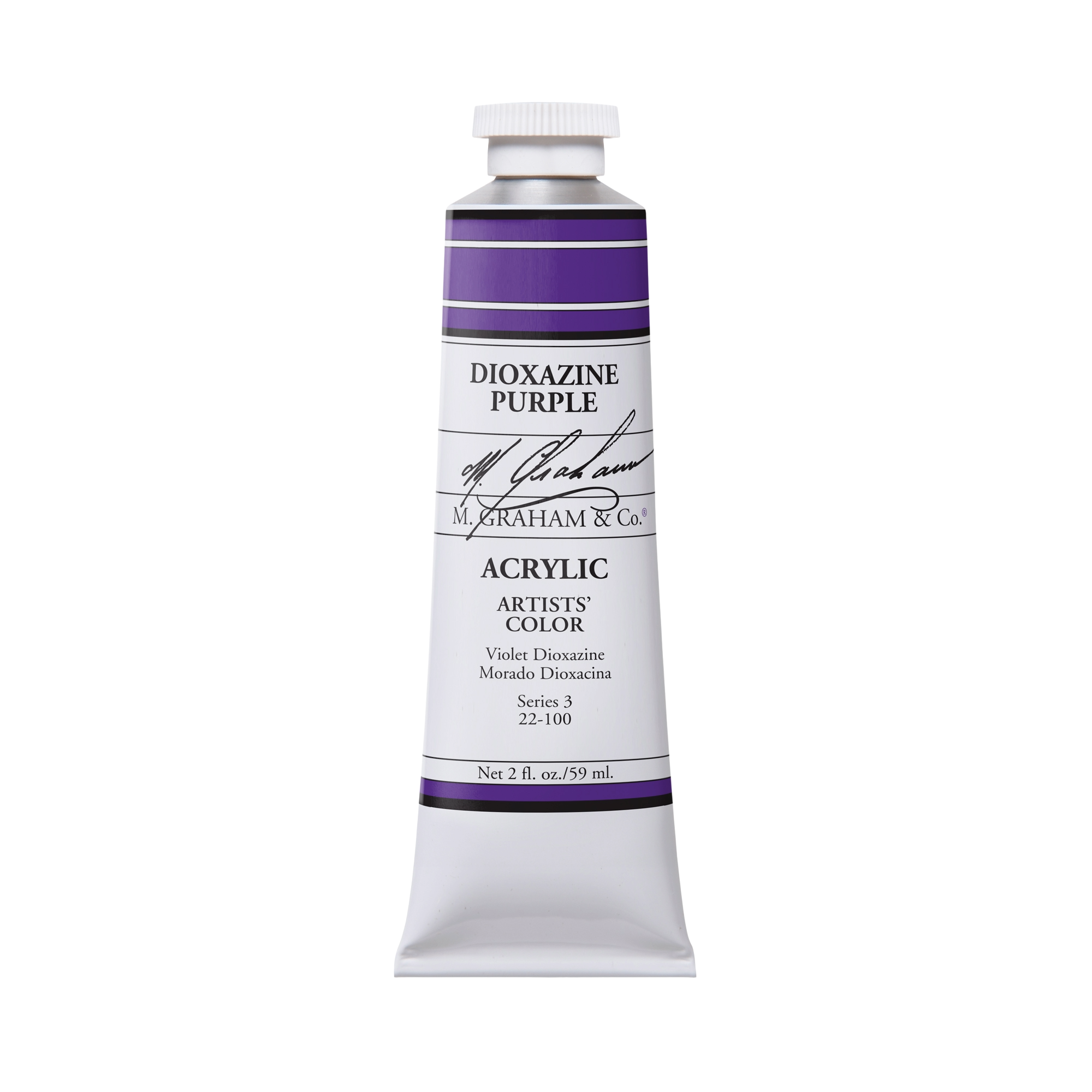 M. Graham Artists' Acrylic - Dioxazine Purple, 2 oz / 60 ml tube