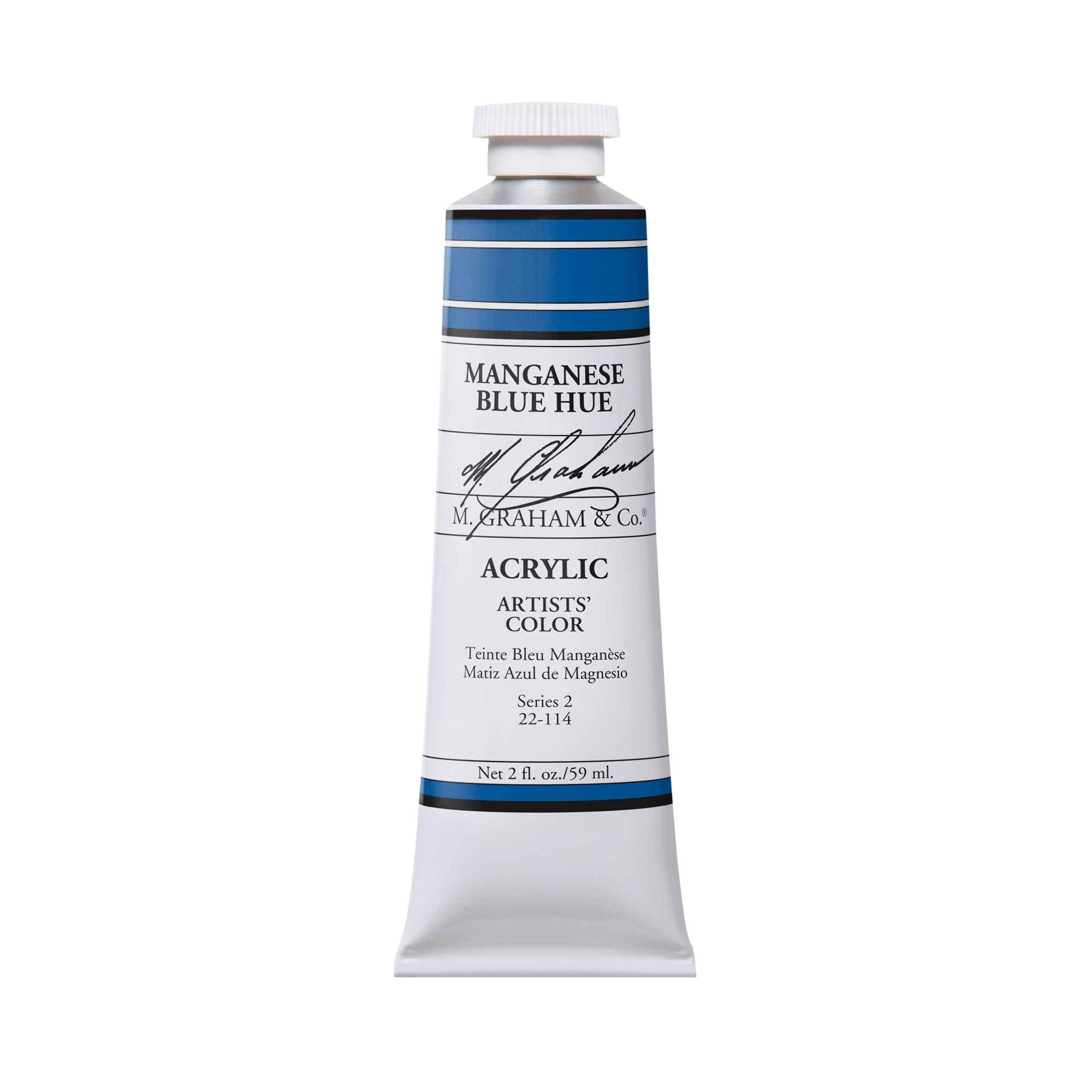 M. Graham Artists' Acrylic - Manganese Blue Hue, 2 oz / 60 ml tube