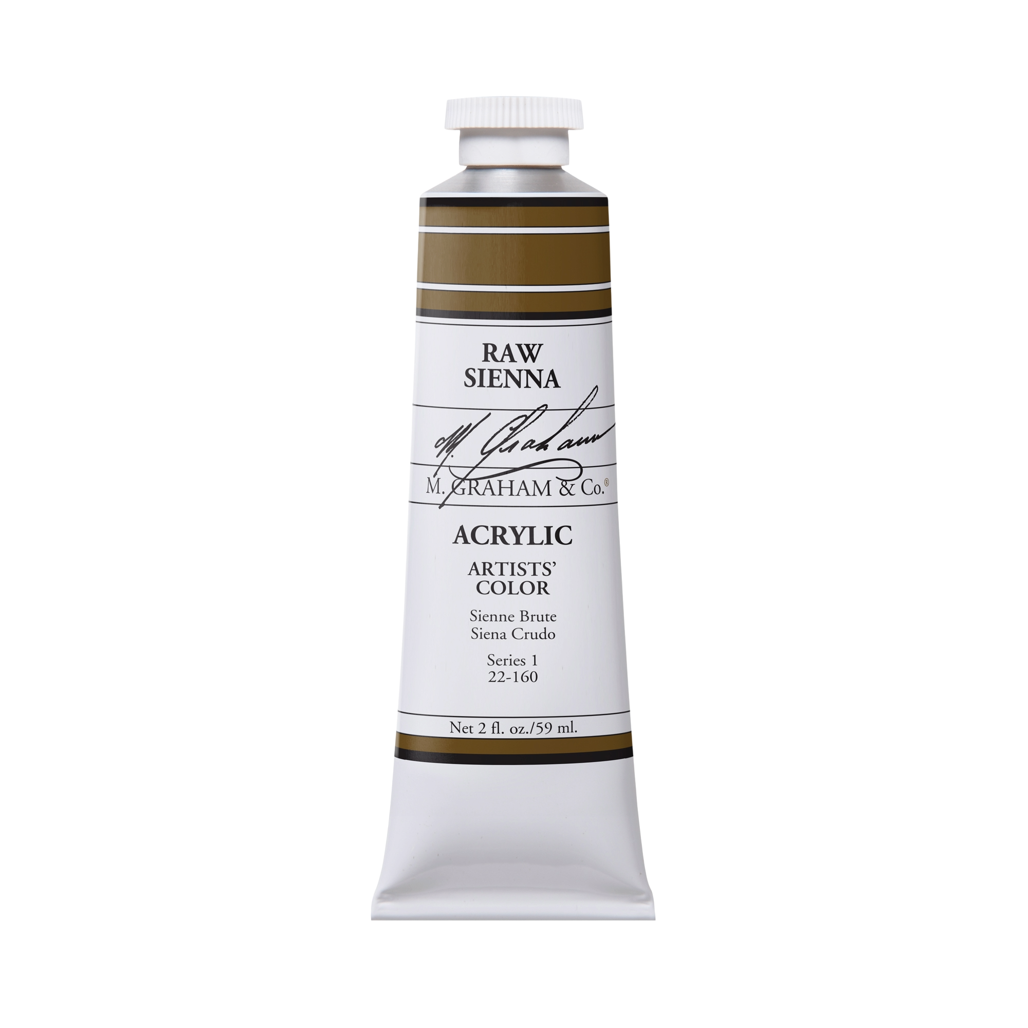 M. Graham Artists' Acrylic - Raw Sienna, 2 oz / 60 ml tube