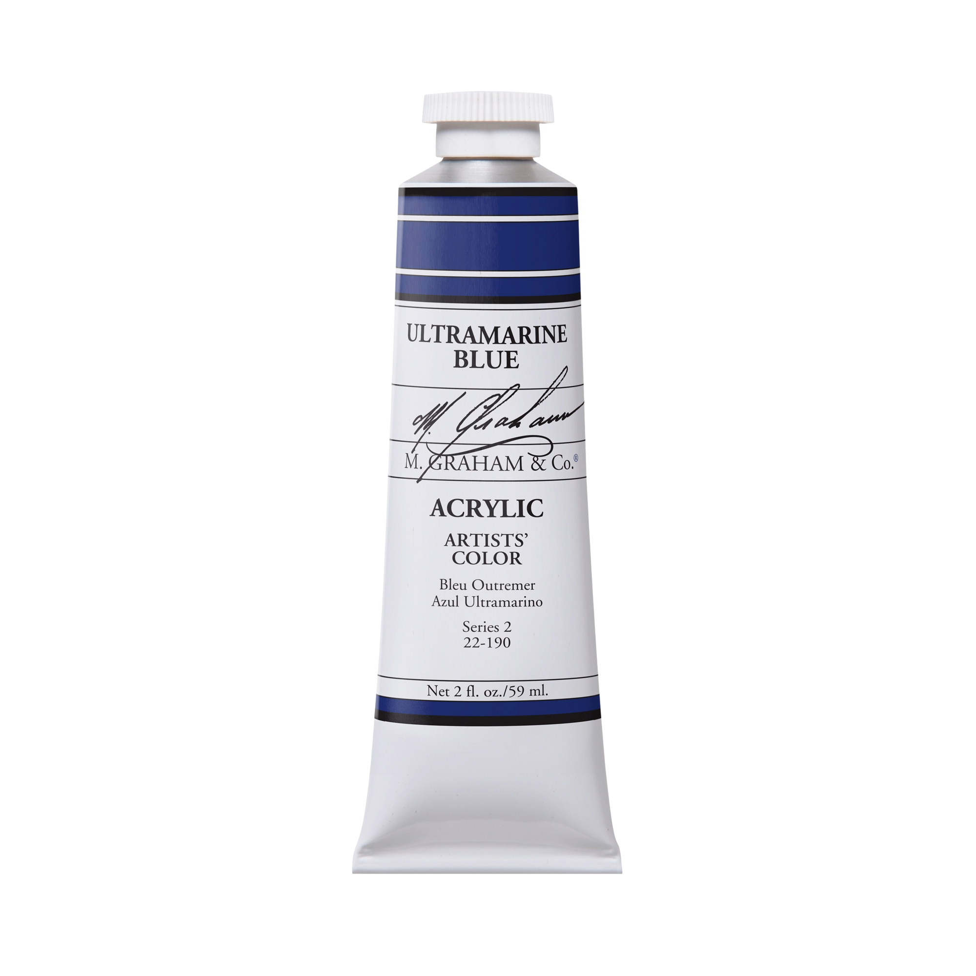 M. Graham Artists' Acrylic - Ultramarine Blue, 2 oz / 60 ml tube
