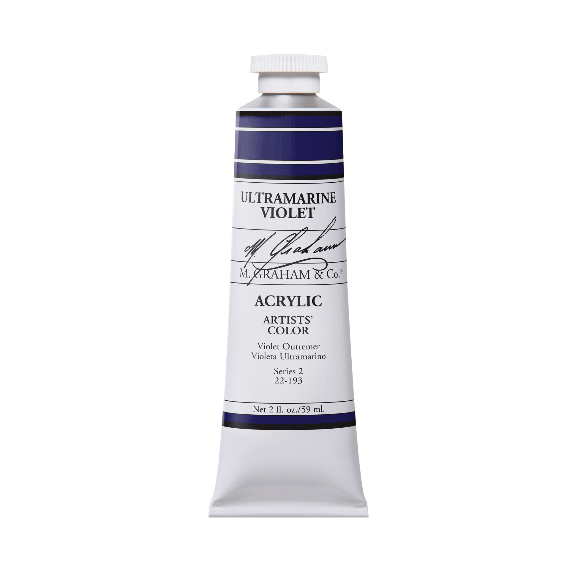 M. Graham Artists' Acrylic - Ultramarine Violet, 2 oz / 60 ml tube