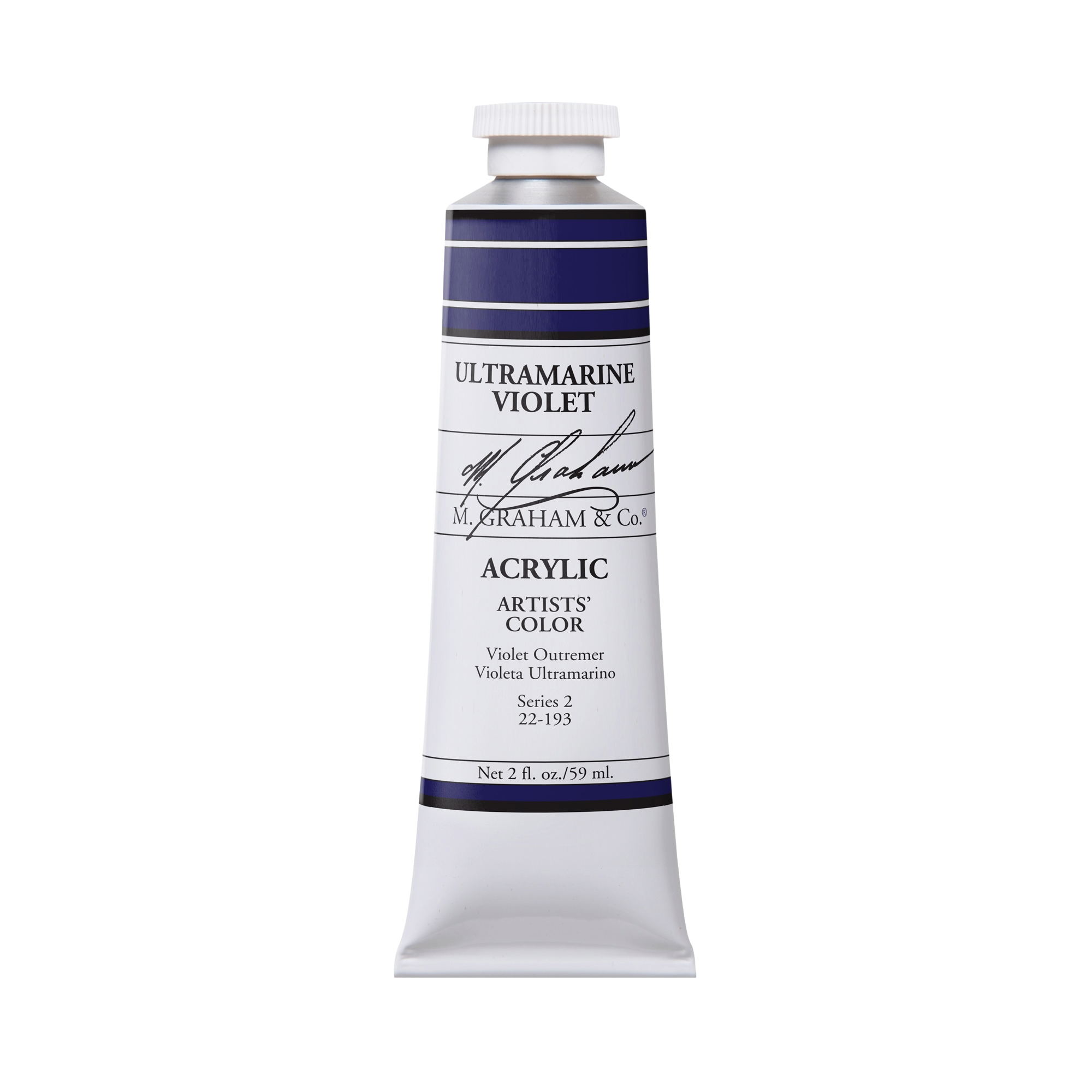 M. Graham Artists' Acrylic - Ultramarine Violet, 2 oz / 60 ml tube