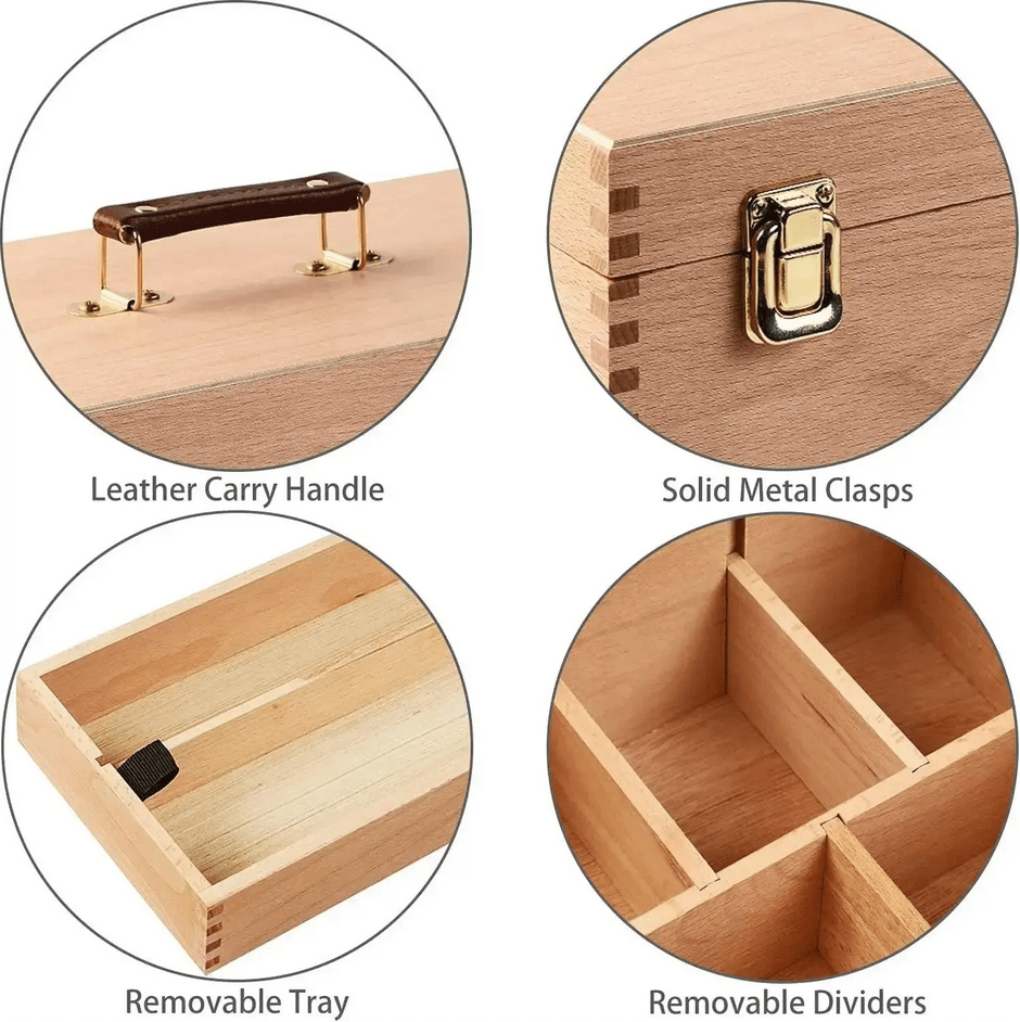 Large Beechwood Storage Box