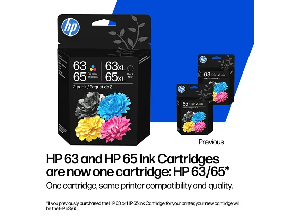 HP 63/65 Original Tri-Color Ink Cartridge | Standard Yield