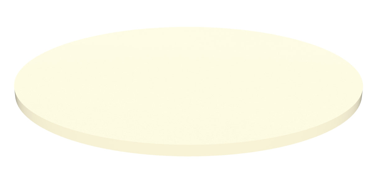 Heartwood Innovations Round & Square Table Tops – 36" Round — High Pressure, White