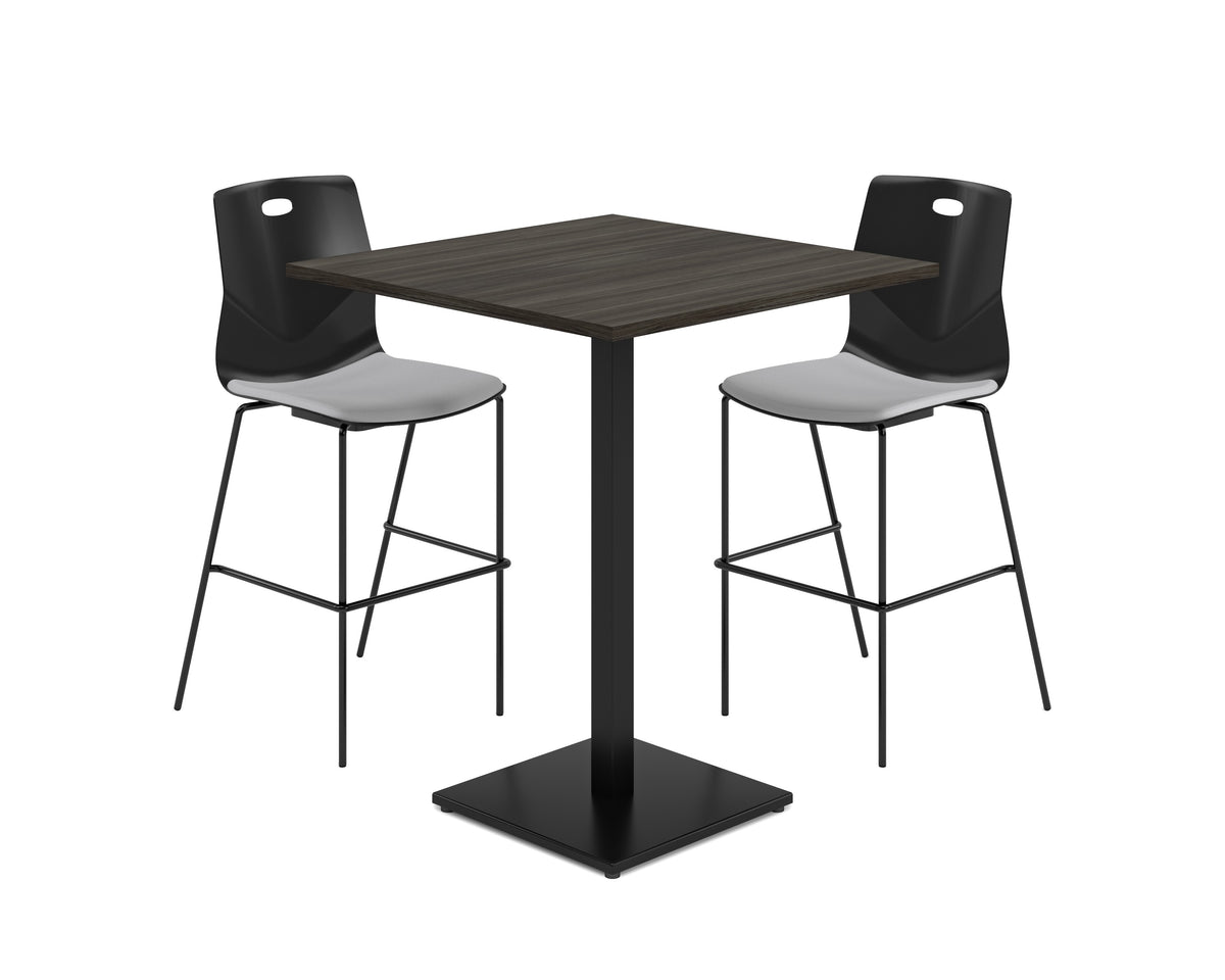 Heartwood Innovations Round & Square Table Tops – 36" Square, Grey Dusk