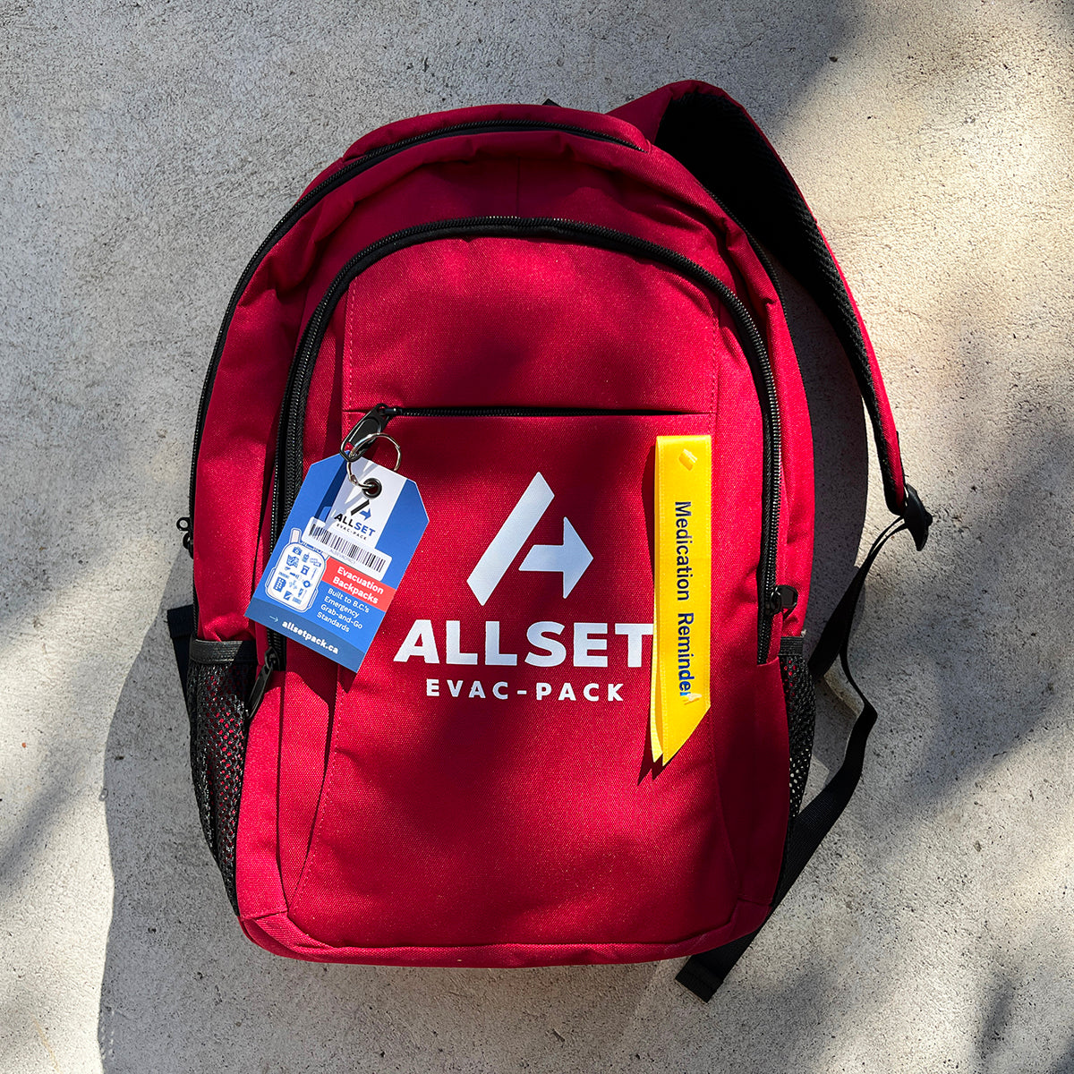 ALLSET Evac-Pack Emergency Evacuation Backpack — 1-Person, 27L