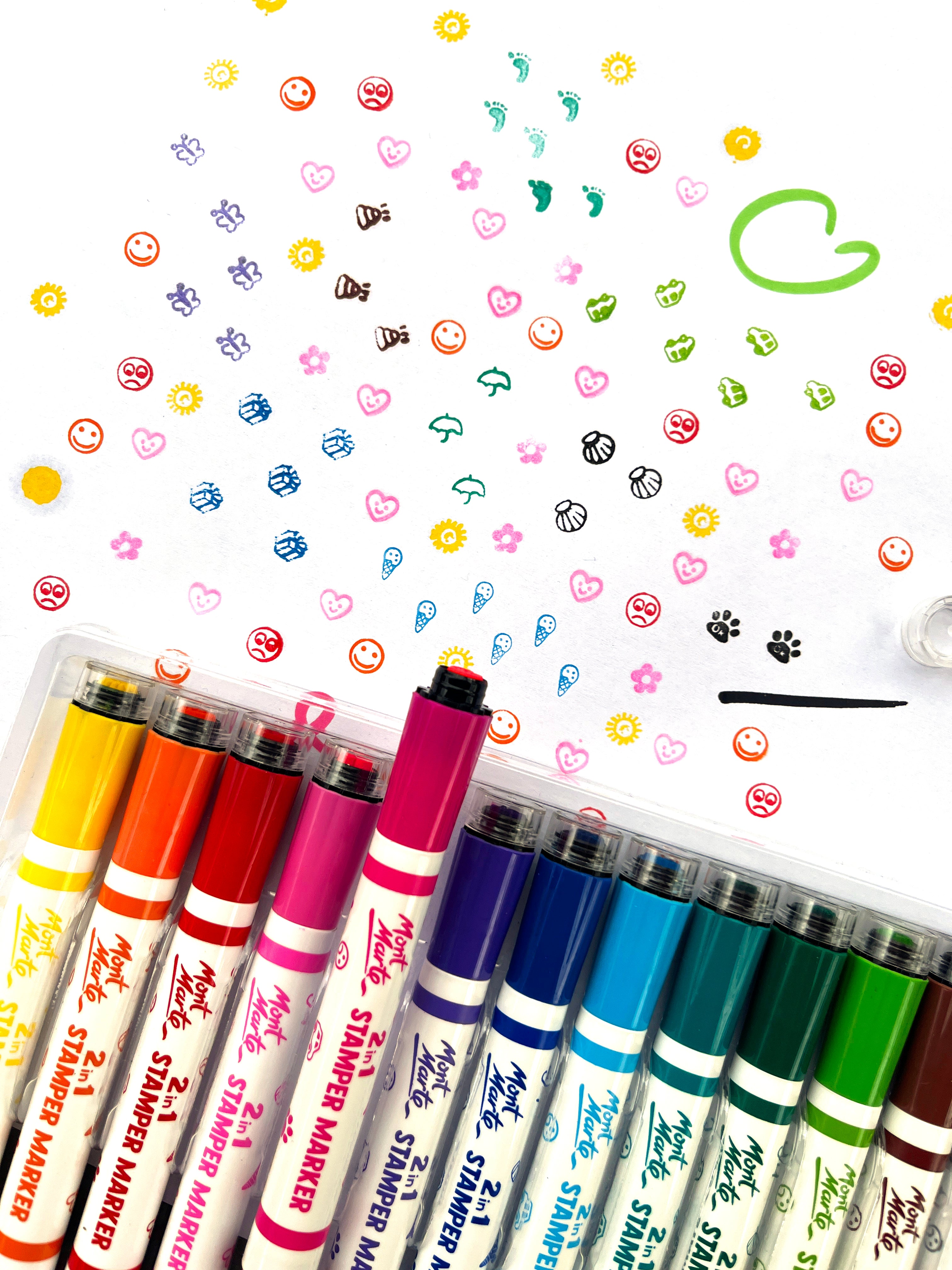 Markers 2-in-1 Stamper 14-pack