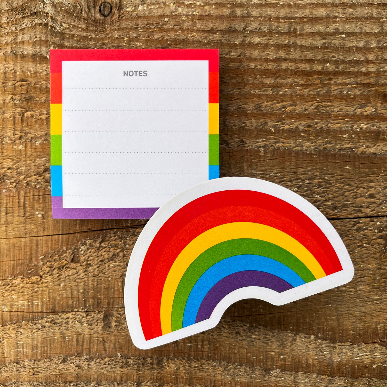 Post-it Notes Rainbow Die Cut - Vibrant Fun-Shaped Sticky Notes