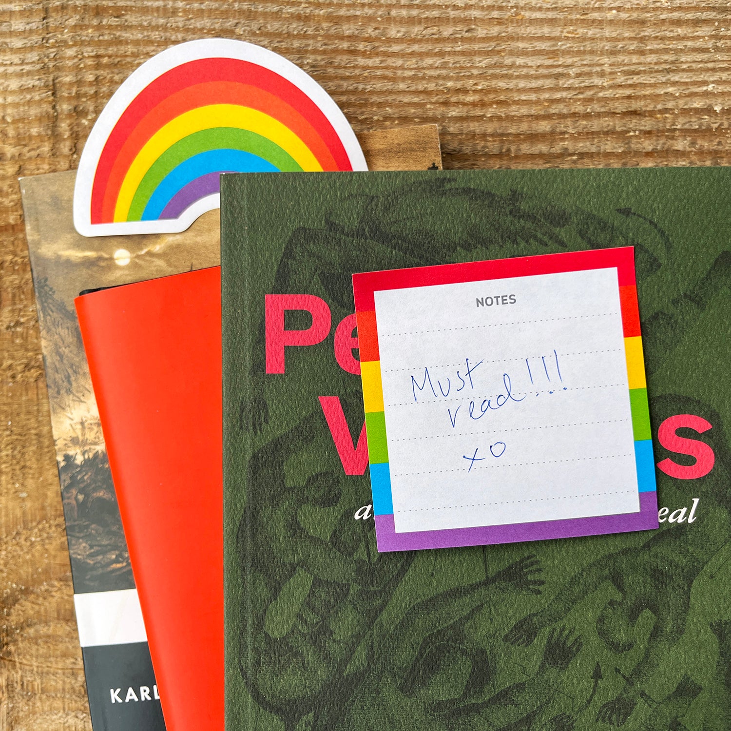 Post-it Notes Rainbow Die Cut - Vibrant Fun-Shaped Sticky Notes
