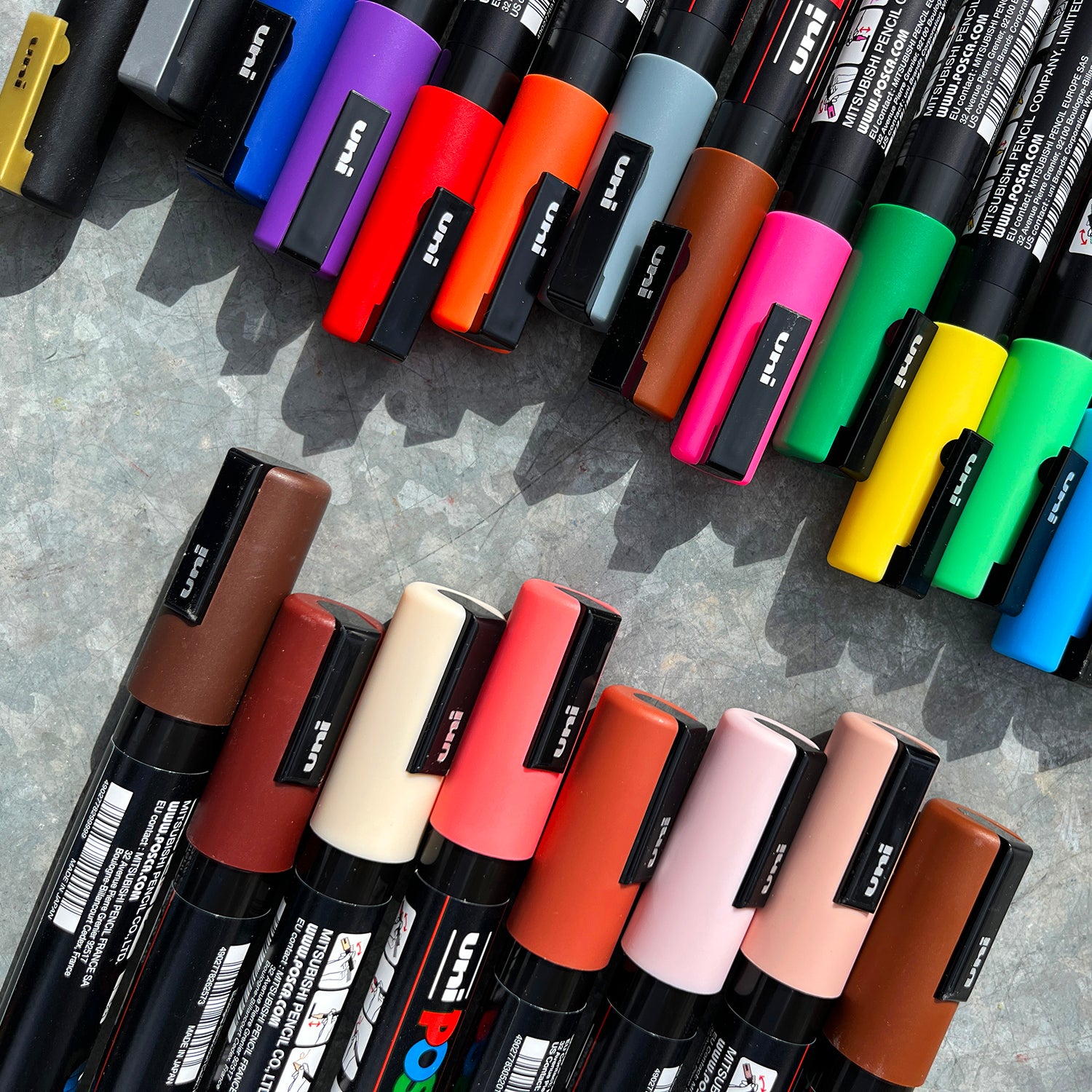 Posca Paint Marker Sets - Water-Based, Multiple Tip Sizes & Color Collections