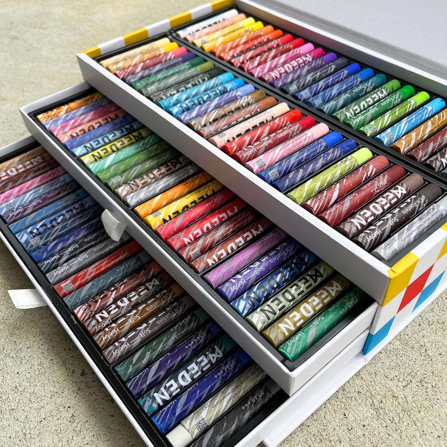 Ensembles de pastels à l'huile