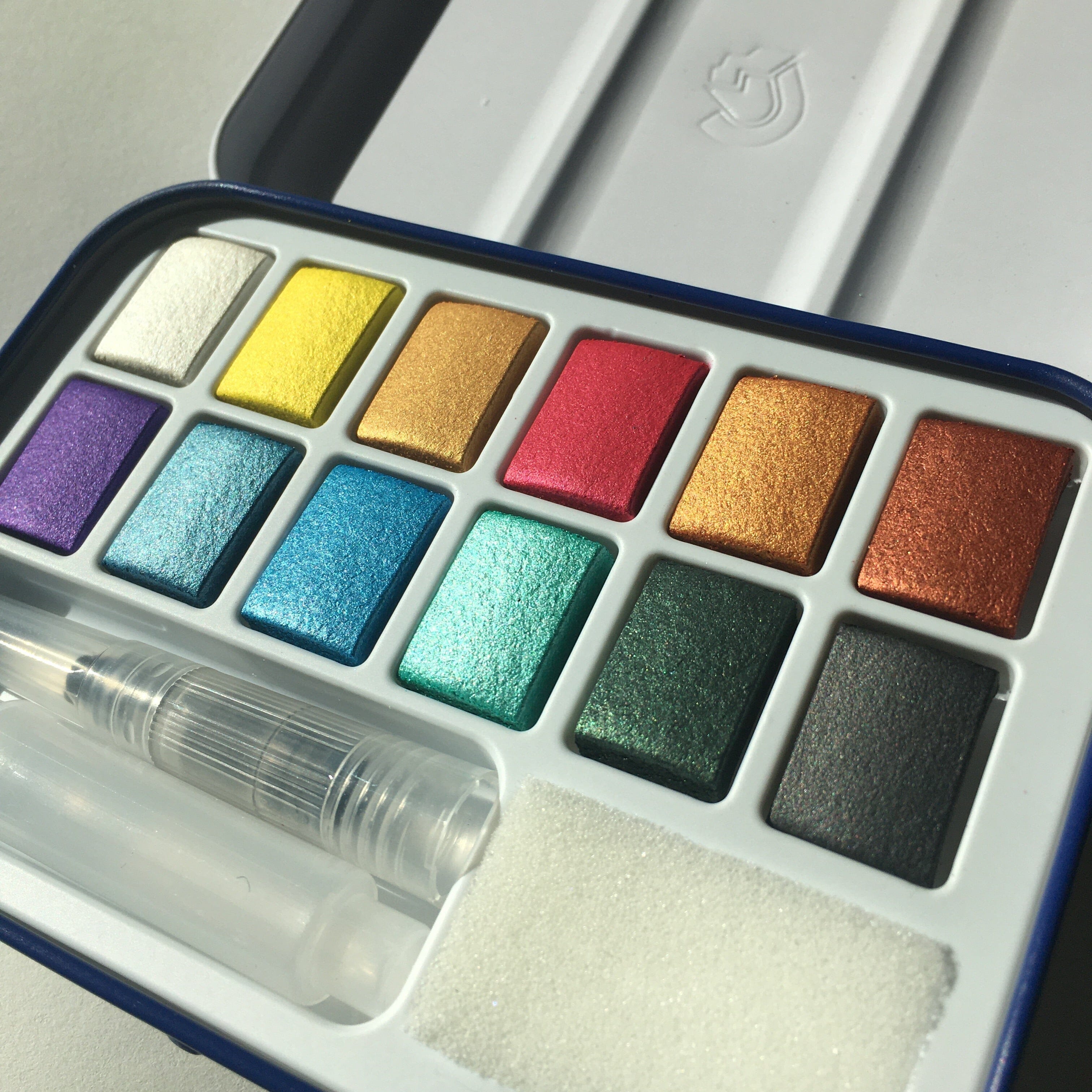 Metallic Watercolour Tin Palette Set