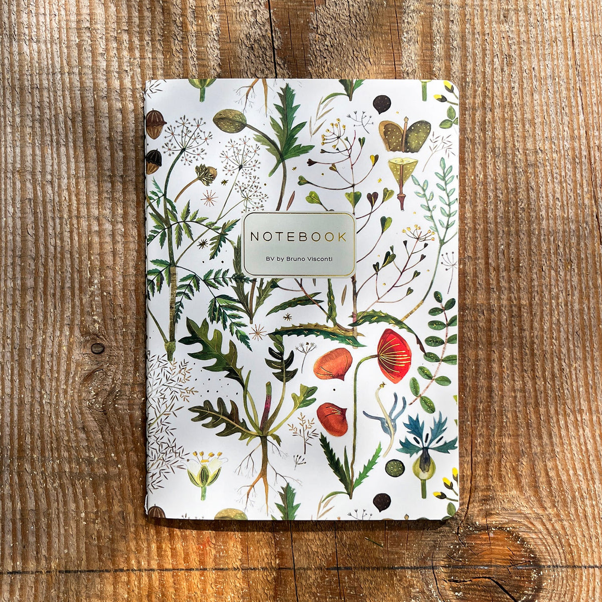Bruno Visconti Green Flower lined notebook