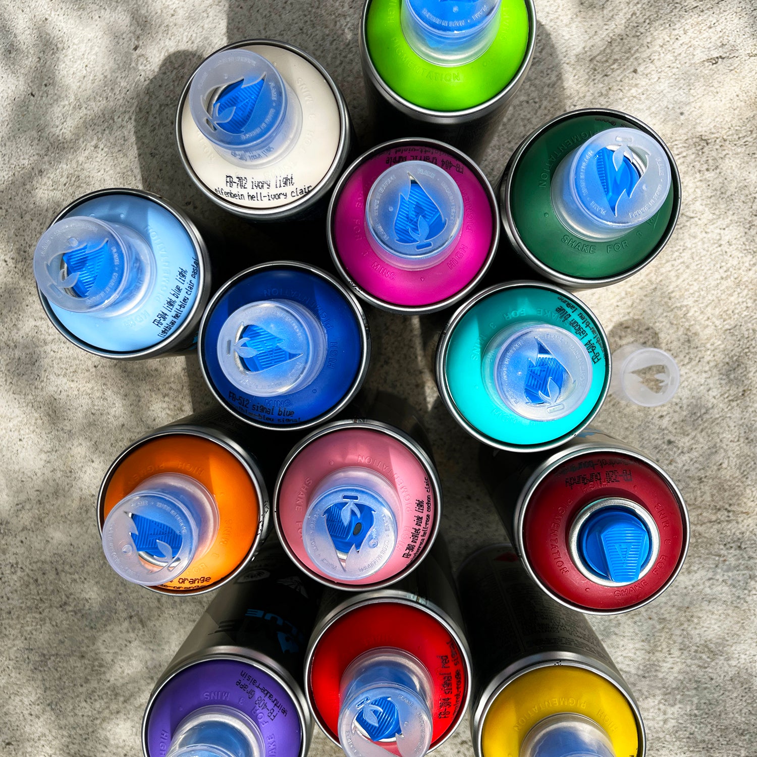 Peinture en aérosol Molotow Flame Blue