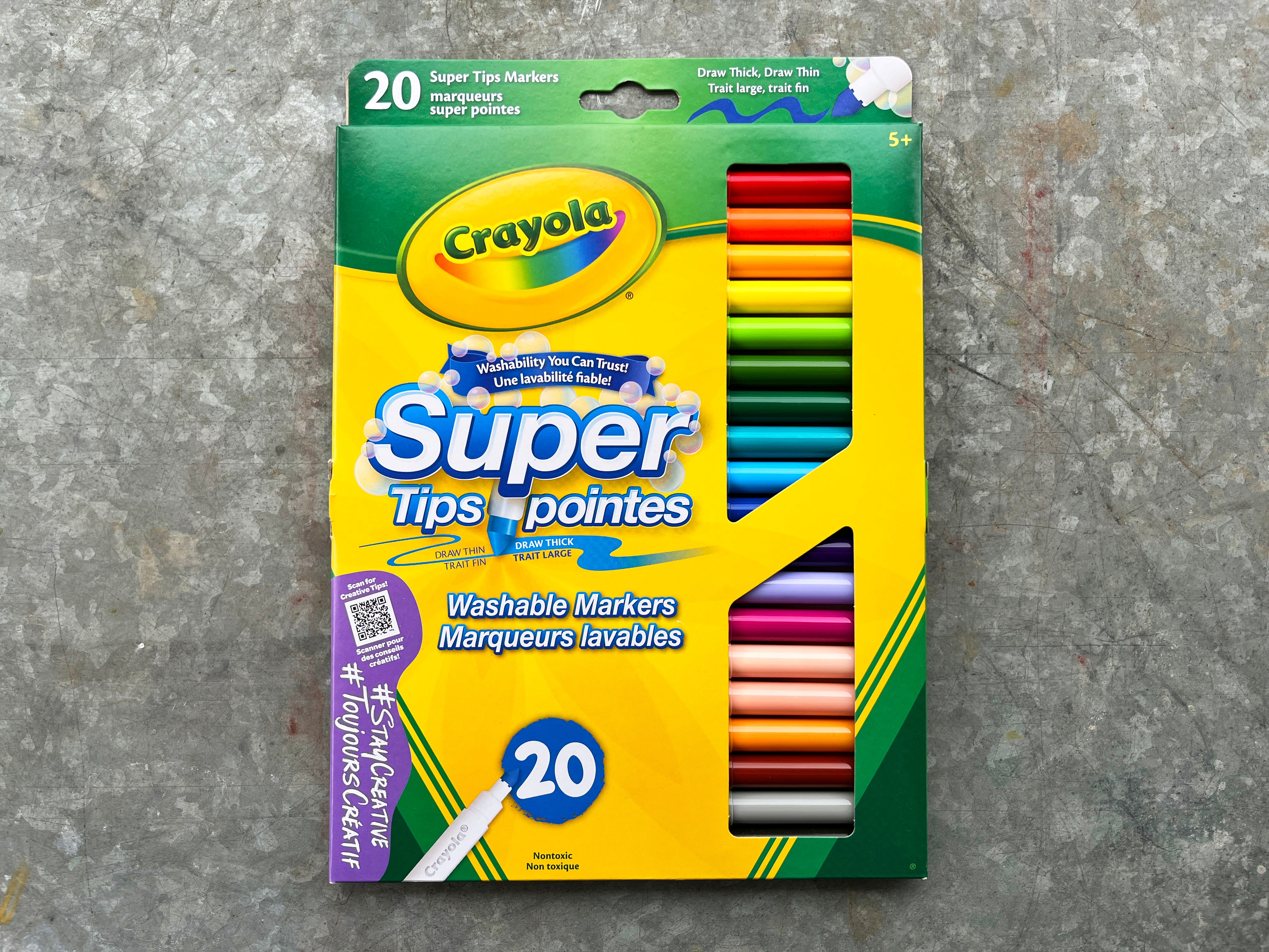 Crayola Super Tips Washable Markers Set of 20 Colours