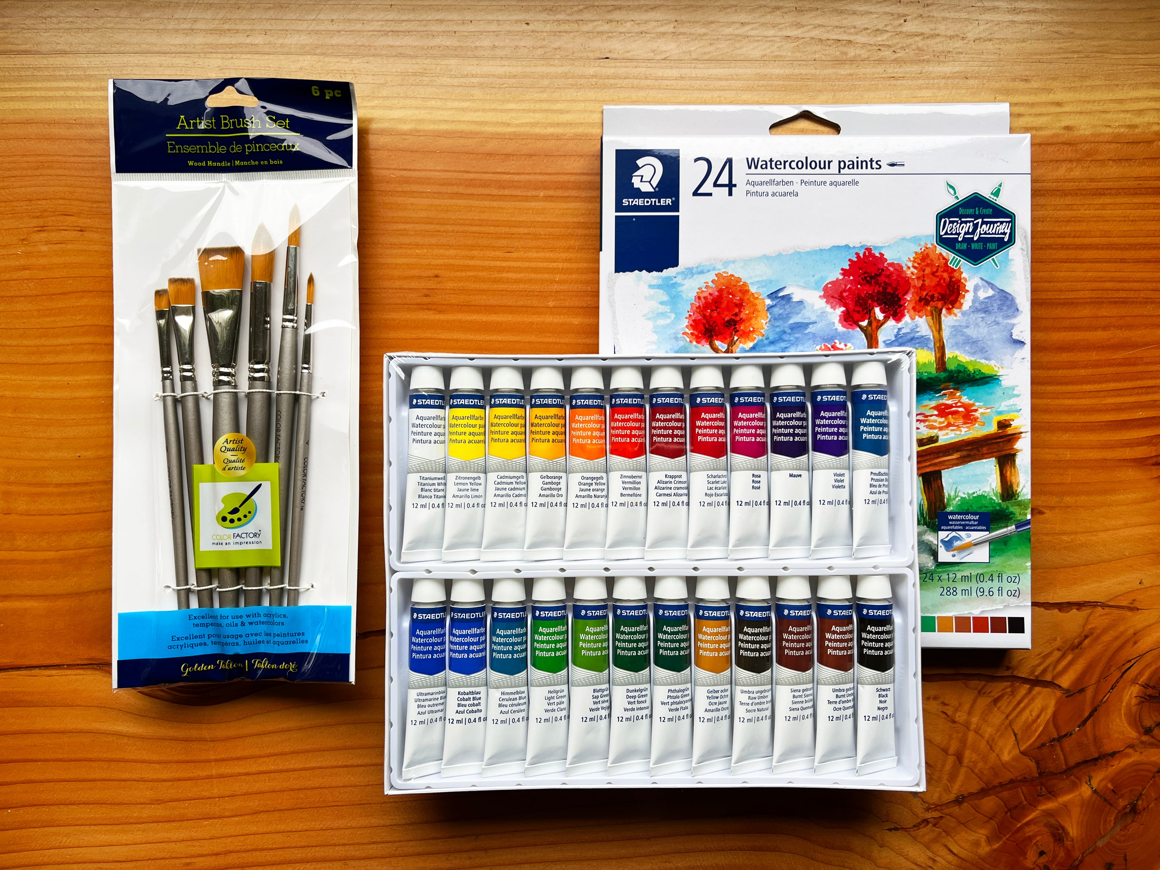 Staedtler Watercolour Paints Set of 24 Tubes
