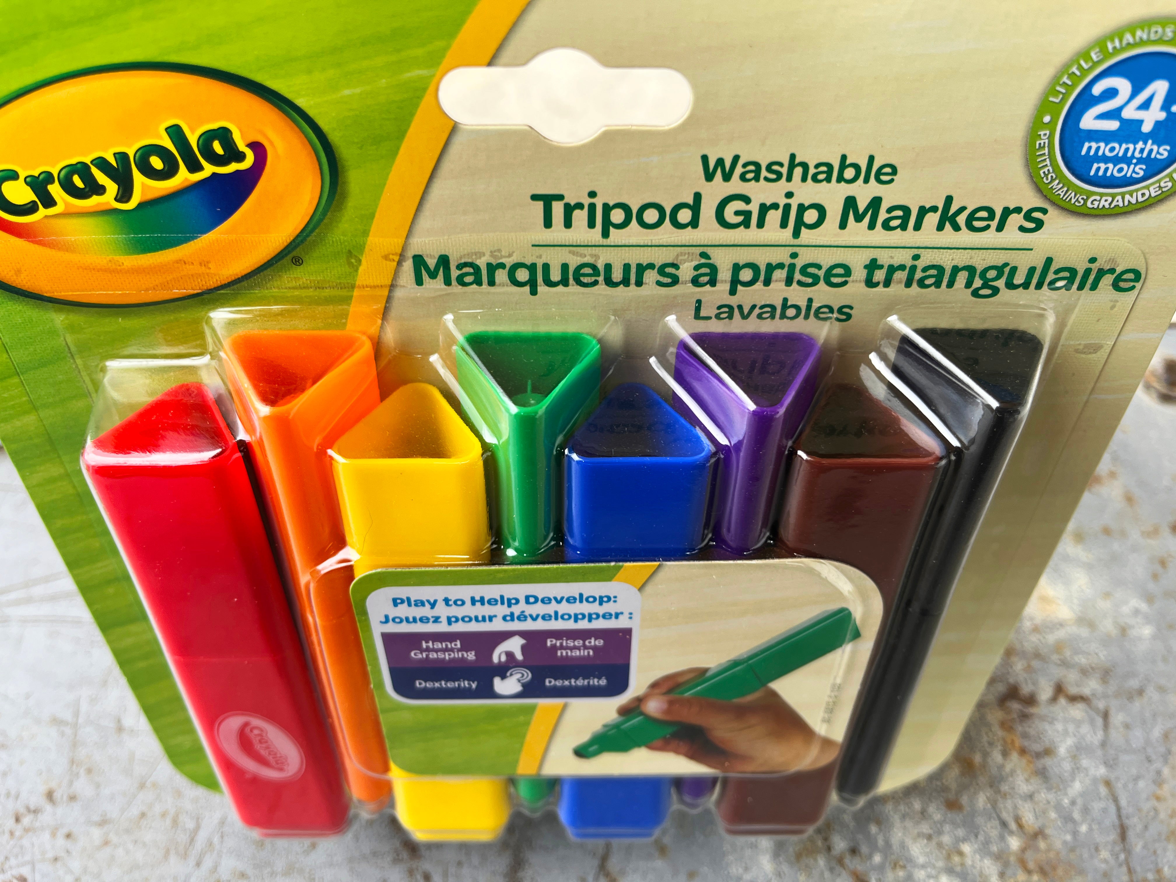 Crayola My First Tripod Grip Washable Markers Set of 8 Colours