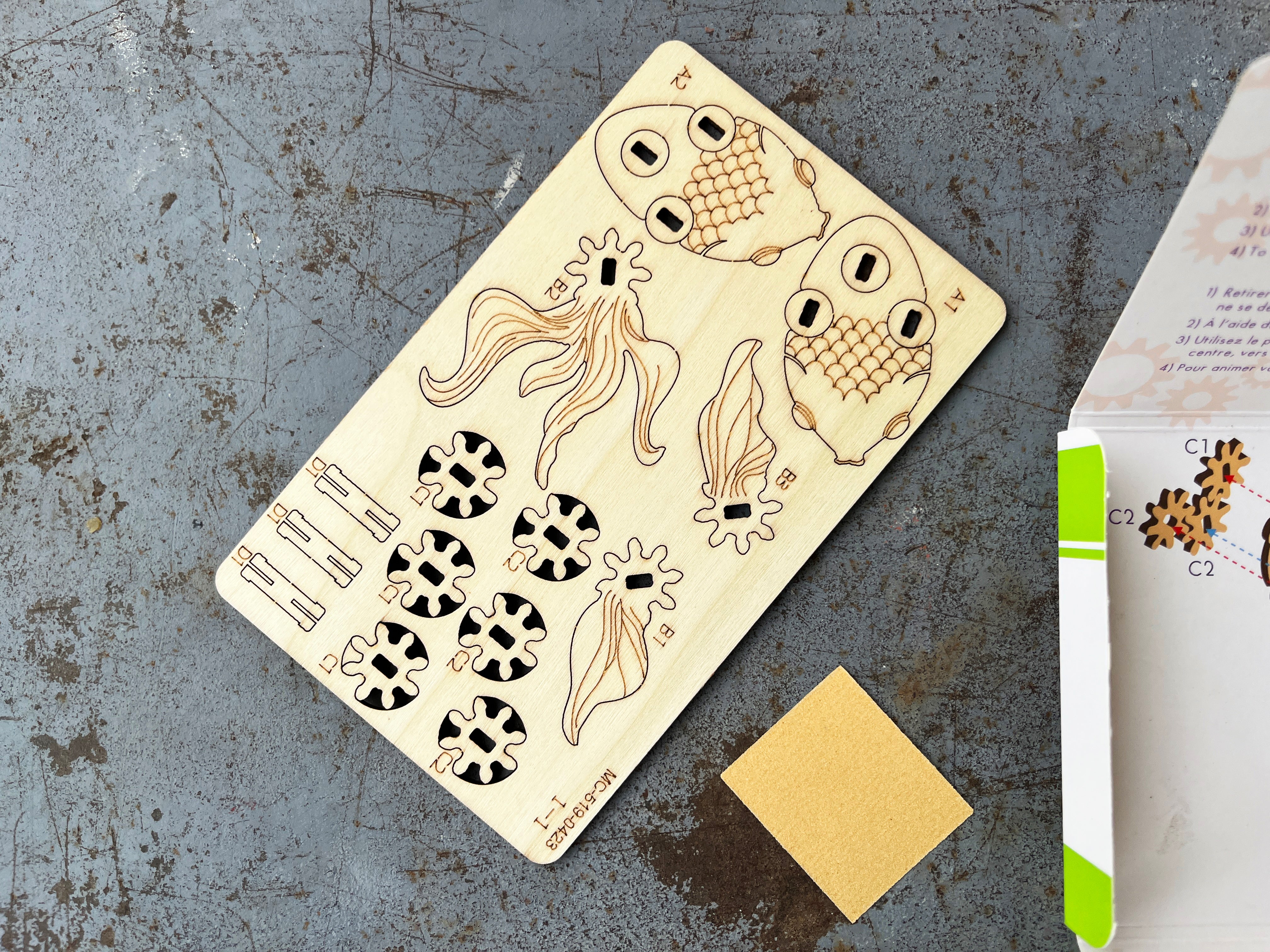 3D Wooden Mechanical Gear Puzzle Kits