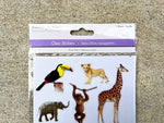 Clear Stickers / Safari Animals