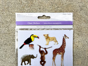 Clear Stickers / Safari Animals