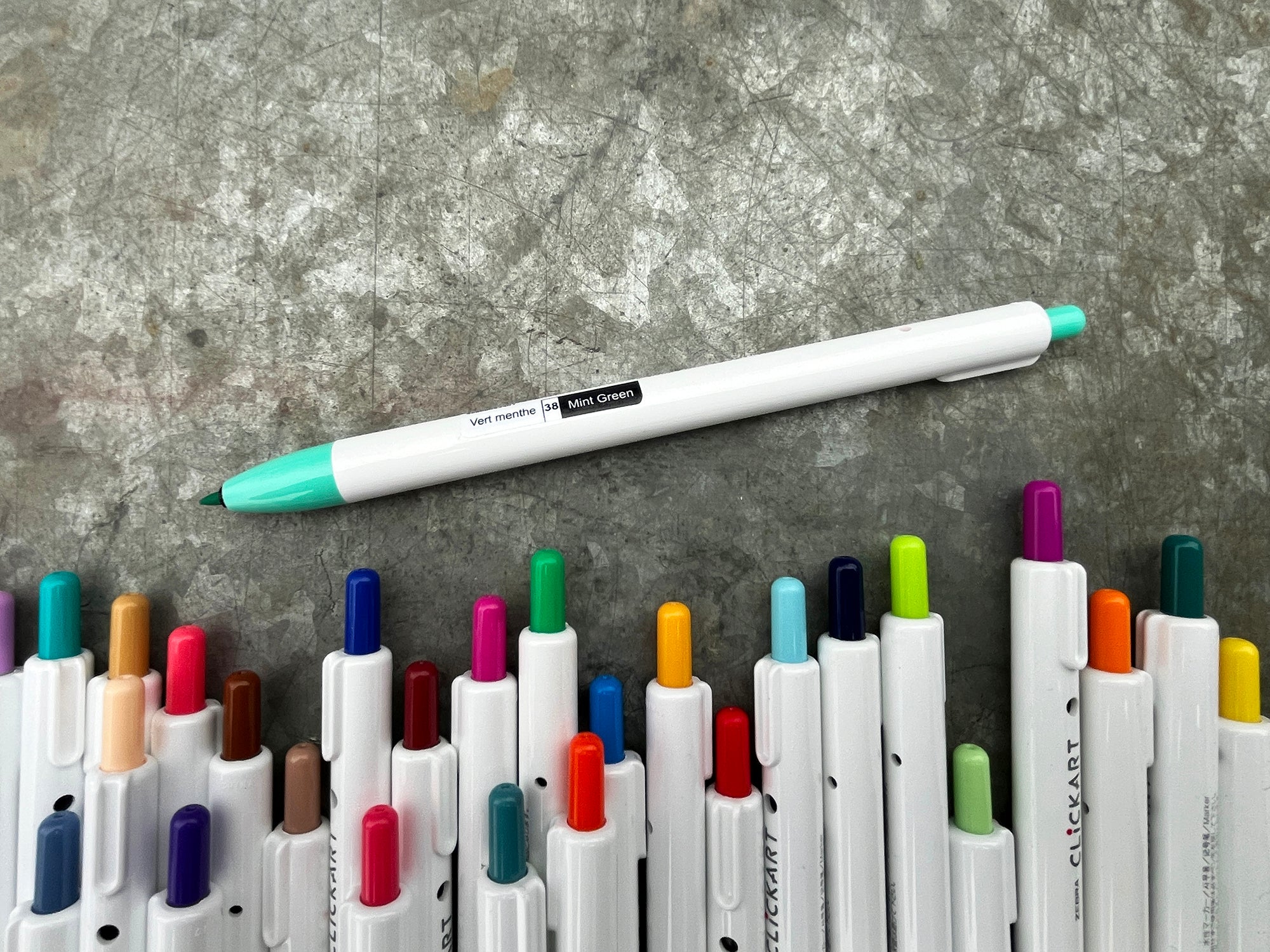 Zebra ClickArt Retractable Marker Pens