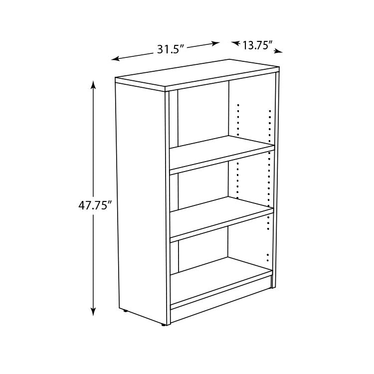 Heartwood Innovations Bookcase - 48" High - Hardrock Maple