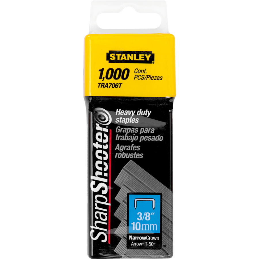 Bostitch Heavy-Duty Staples - 3/8", Box of 1000