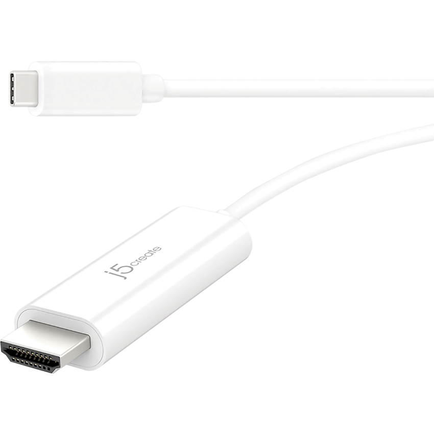 j5create USB-C to HDMI Cable — 4K, 5 ft, White