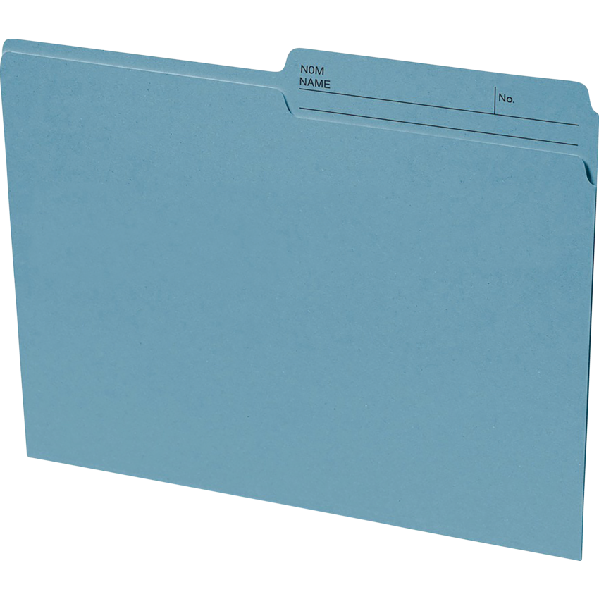 Basics File Folders Reversible Letter Teal 100/box