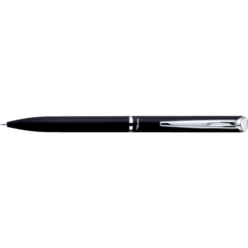 Pentel EnerGel Metal Barrel Gel Pen — Black Barrel, Black Ink