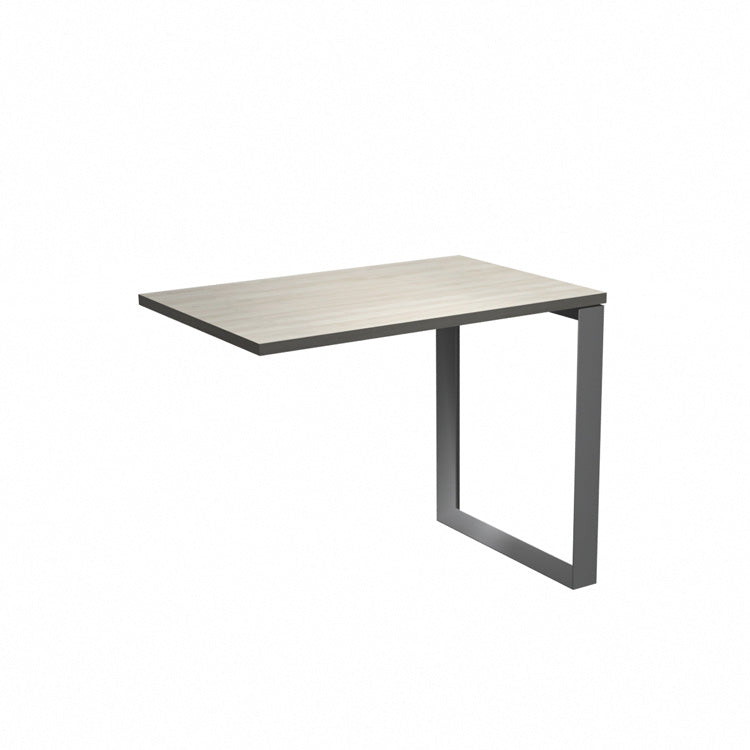 Heartwood Levels Return with Loop Leg 24" x 36" Pure White Top/Silver Leg