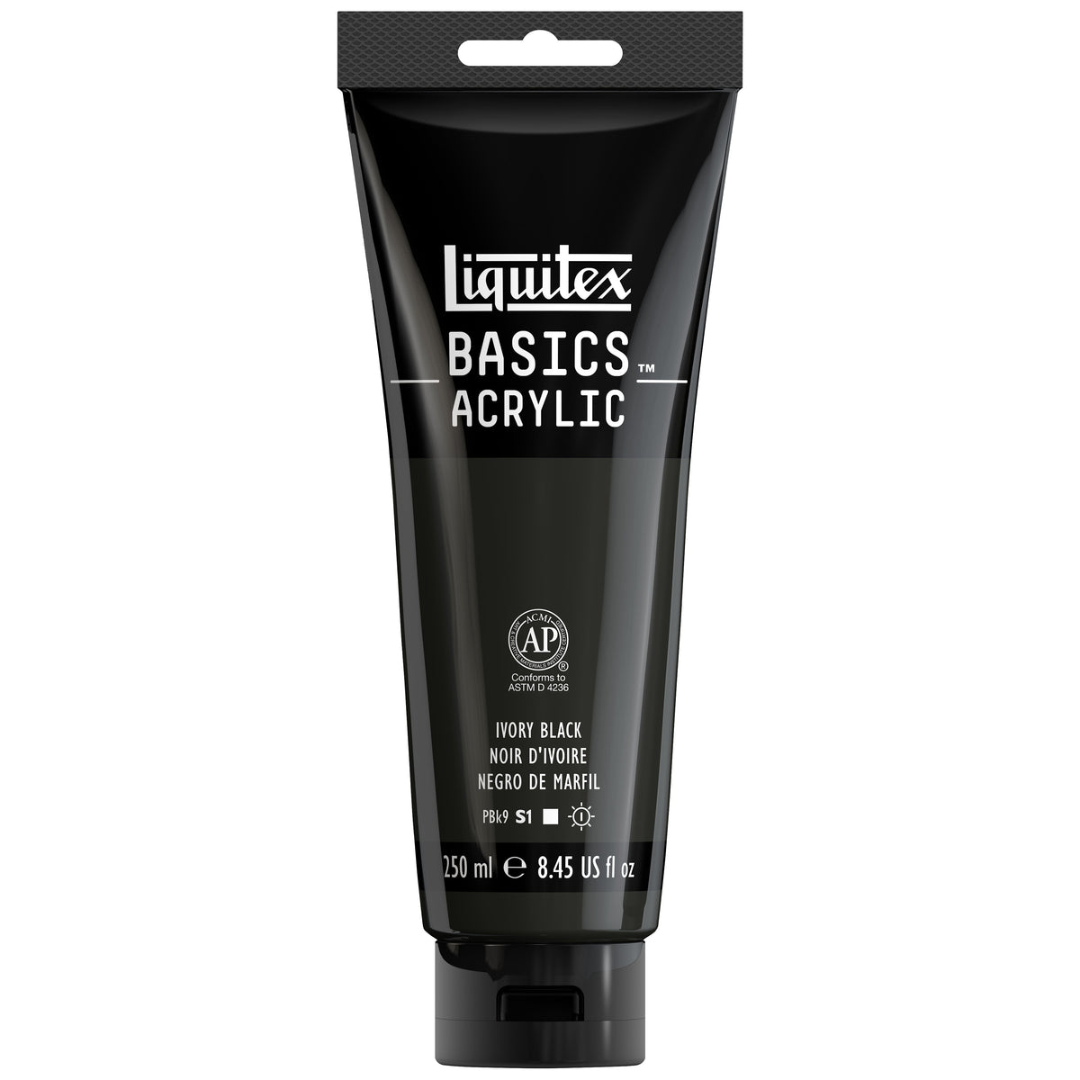 Liquitex BASICS Acrylic 250 ml Ivory Black (WNX4385244)