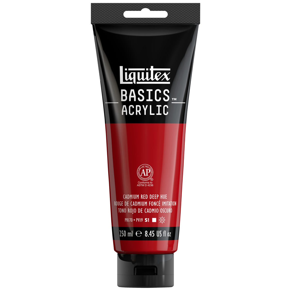 Liquitex BASICS Acrylic 250 ml Cadmium Red Deep Hue (WNX4385311)