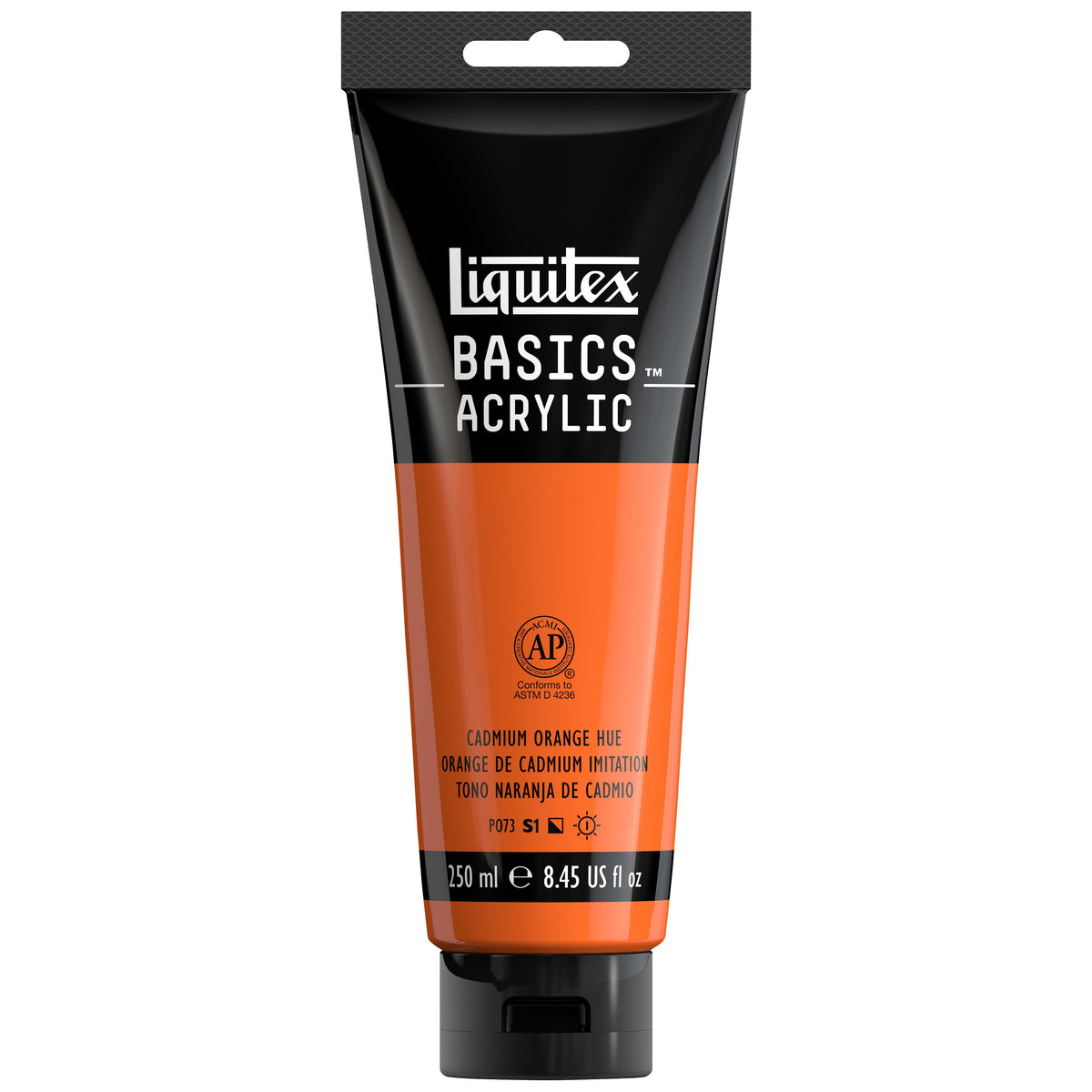 Liquitex BASICS Acrylic 250 ml Cadmium Orange Hue (WNX4385720)