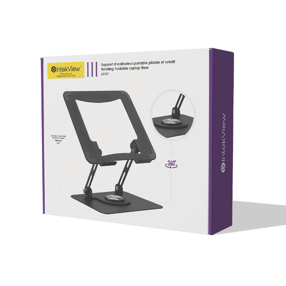 IntekView Steel Laptop Holder / Foldable with 360° Rotation / LR150