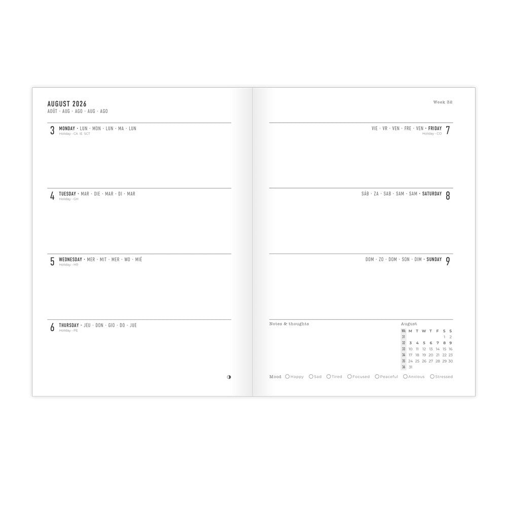 Letts Little Joys A5 Academic Week-to-View Planner 2026–2027 Pink