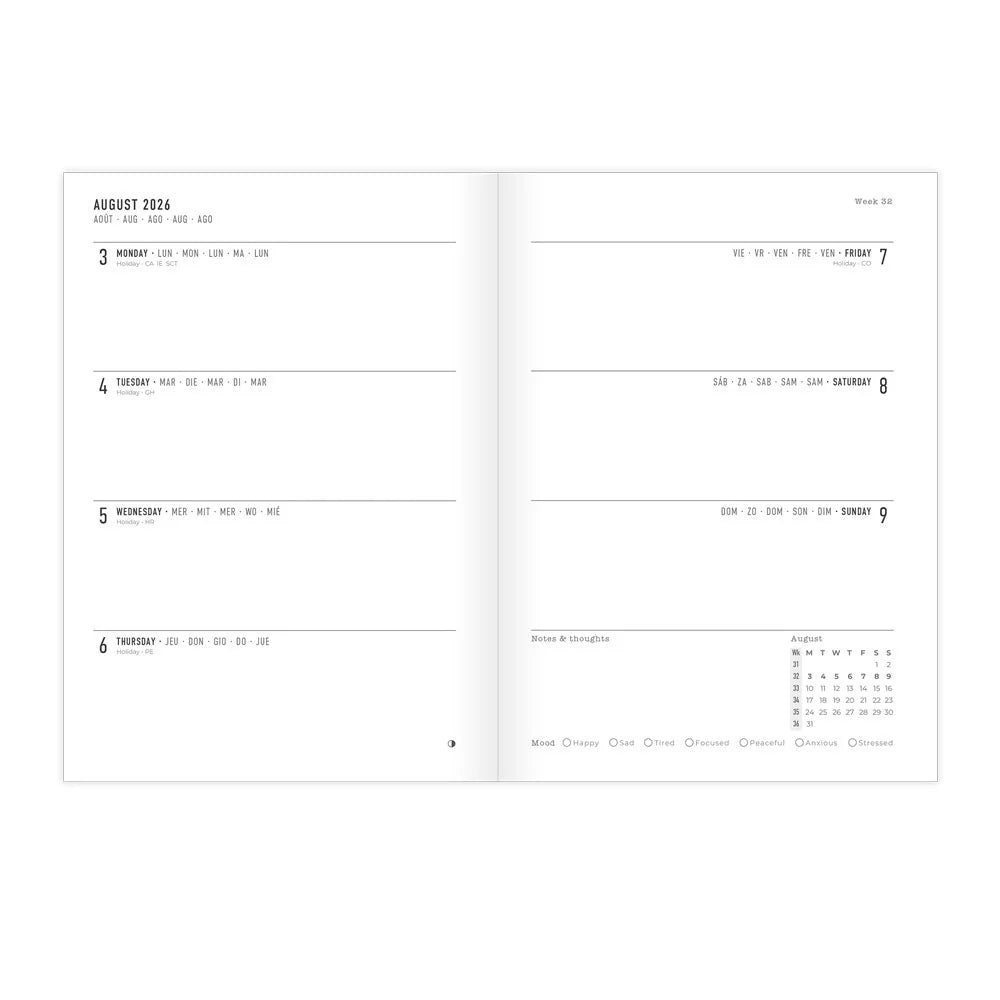 Letts Little Joys A5 Academic Week-to-View Planner 2026–2027 Blue