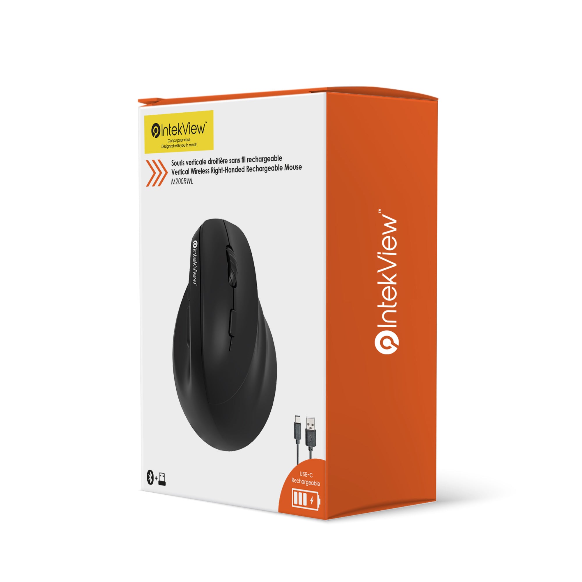 IntekView Vertical Mouse Intekview BT + 2.4G Wireless / M200RWL