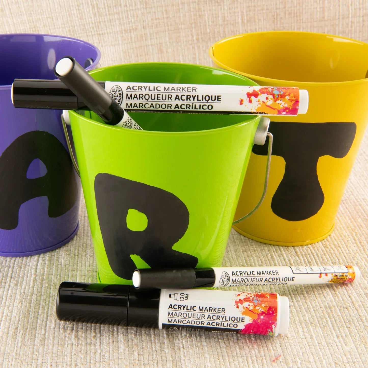 Acrylic Marker 4pc Assorted Size Sets