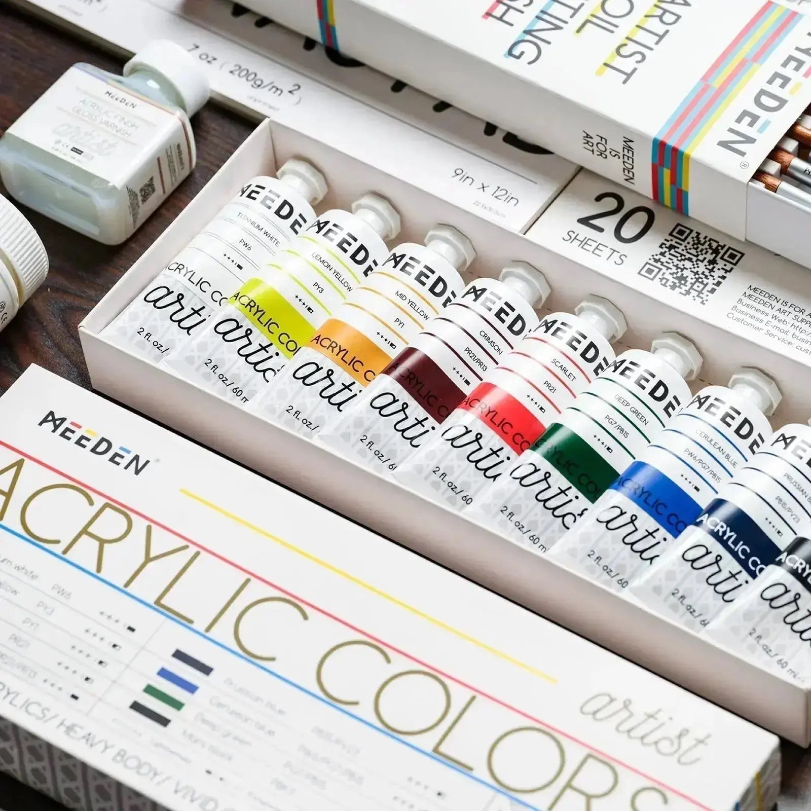 Acrylic 9-Colour Set