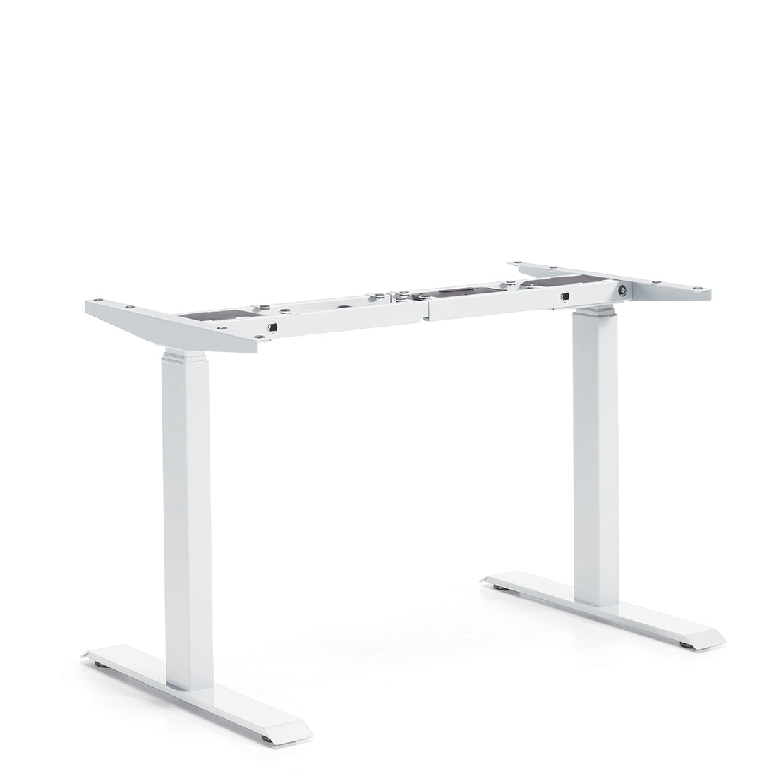 Offices To Go Newland Electric Height-Adjustable Base & L-Return Leg Kit – 2-leg base, Designer White