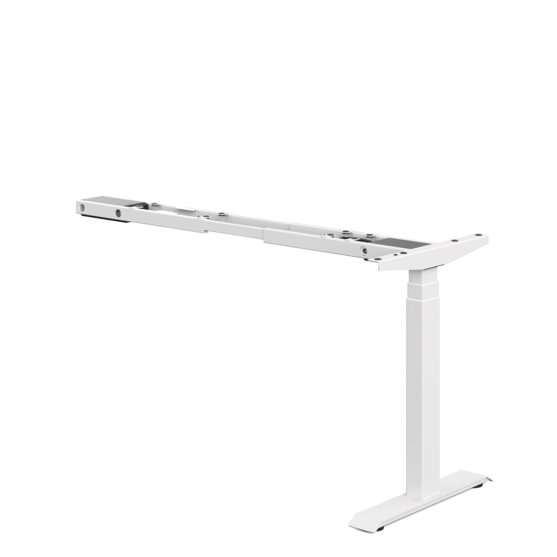Offices To Go Newland Electric Height-Adjustable Base & L-Return Leg Kit – 3rd-leg kit, Designer White