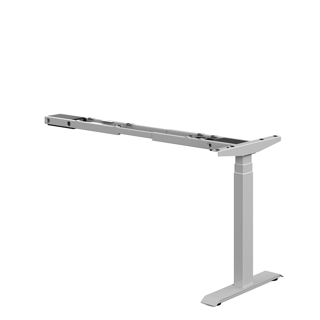 Offices To Go Newland Electric Height-Adjustable Base & L-Return Leg Kit – 3rd-leg kit, Tungsten