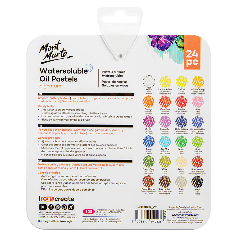 Watersoluble Oil Pastels 24pc
