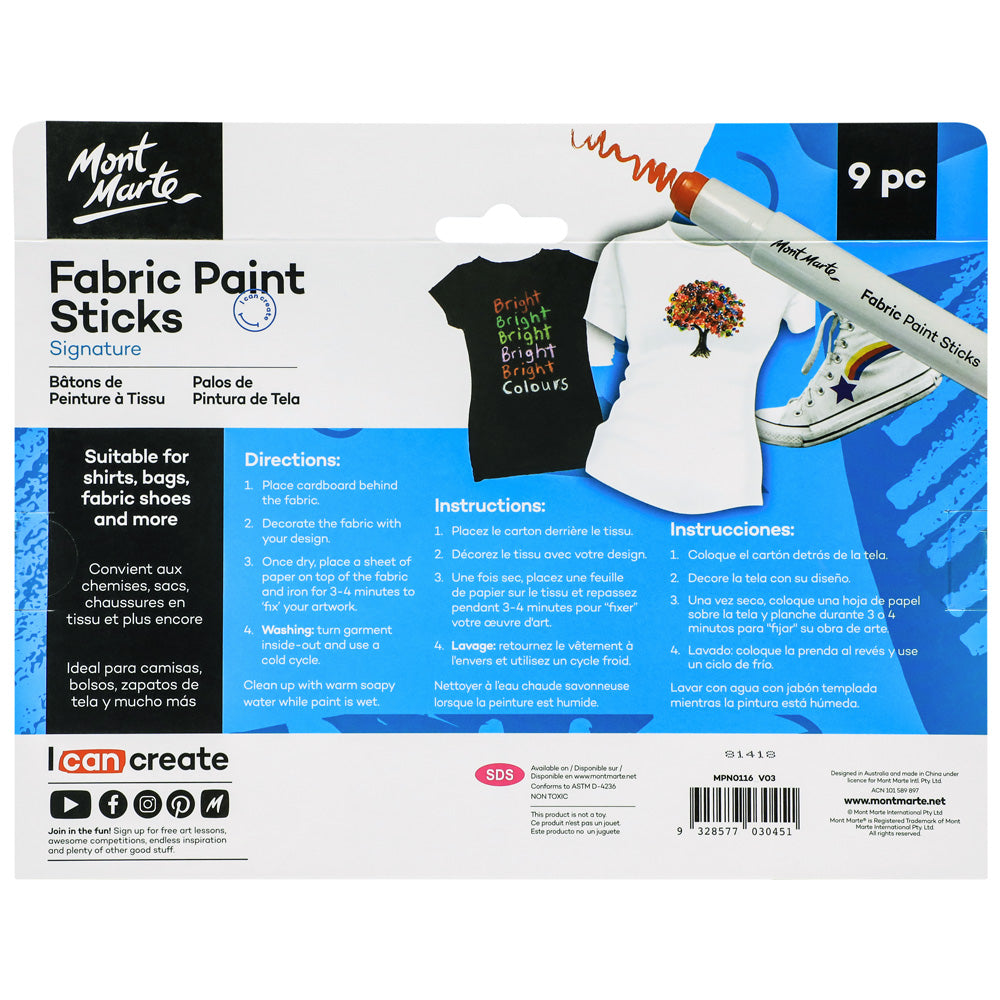 Fabric Paint Sticks