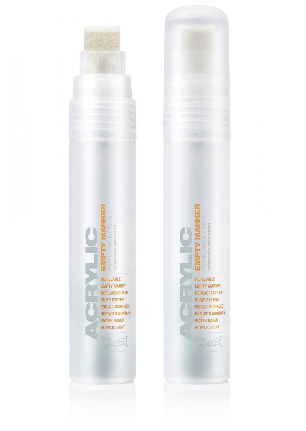 Marqueurs acryliques rechargeables et pointes de rechange