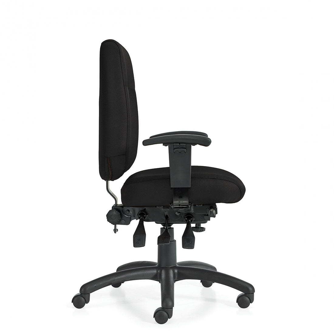 Global Full-Time Multi-Tilter Office Chair - Black, Ergonomic